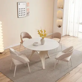 Дизайнерские обеденные стулья для вечеринки, гостиная, ресторан, банкетный зал, Одноместный Симпатичный Кожаный Современный шезлонг Nordic Sillas Furniture