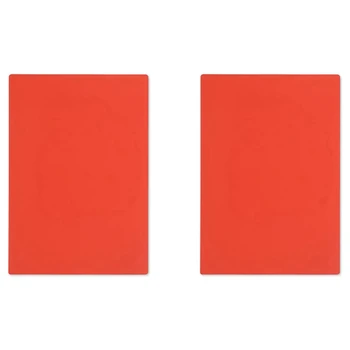 2 листа резиновых штампов для лазерной гравировки, размер А4 2,3 мм (оранжево-красный)