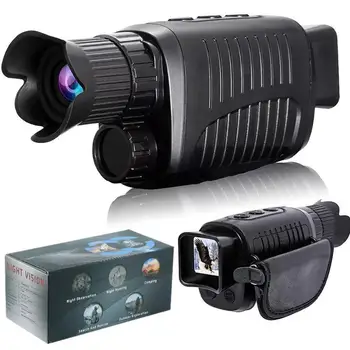 Прибор ночного видения с одним глазом, инфракрасные очки ночного видения высокой четкости 1080p, Походный бинокль дневного и ночного двойного назначения
