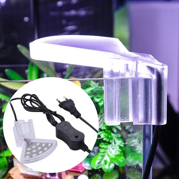Водонепроницаемая светодиодная лампа для аквариума с клипсой, лампа для выращивания водных растений, 5 Вт, 8LED, аквариумная лампа для аквариума