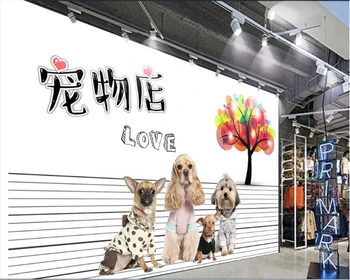 обои beibehang 3d на стене настенная роспись по индивидуальному заказу фотообои для домашних собак фон домашнего декора обои для стен в рулонах