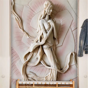 beibehang 3D стерео фон с тиснением из перьев, настенная живопись, индивидуальная большая настенная живопись, обои из шелковой ткани